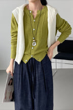 Atmospheric Wool Knit Cardigan