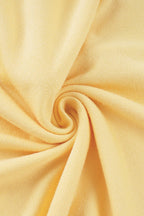 Solid Ruffle Splice V Neck Blouse