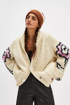Graphic Print Cardigan
