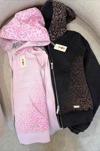 Y2K Crop Zip Hoodie Two Piece Set