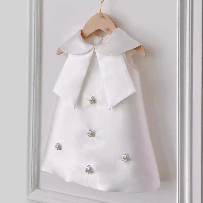 Elegante vestido de primera comunión para bebé, vestidos para niña de las flores 