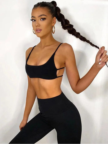 Camisola sexy de verano sin espalda para mujer, top de playa ajustado con tirantes, ropa de calle sin mangas, camiseta sin mangas sensual con tirantes coreanos 2024 