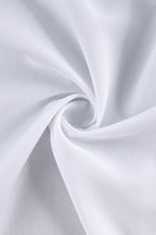 Stand Collar Tie White Elegant Blouse