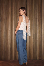 Polka Dot Sheer Silk Cami Top