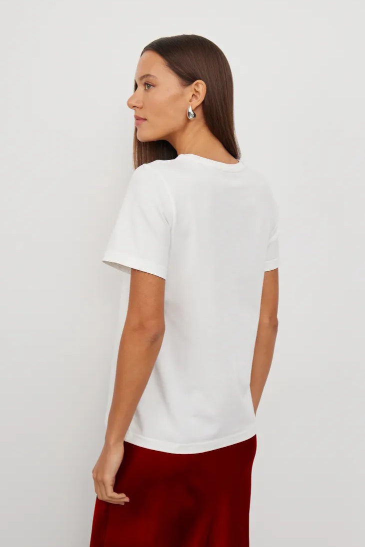 Casual Minimalist Fun Print Loose Cotton T-shirt