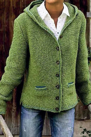 Suéteres con capucha y cuello liso de moda urbana (5 colores) 