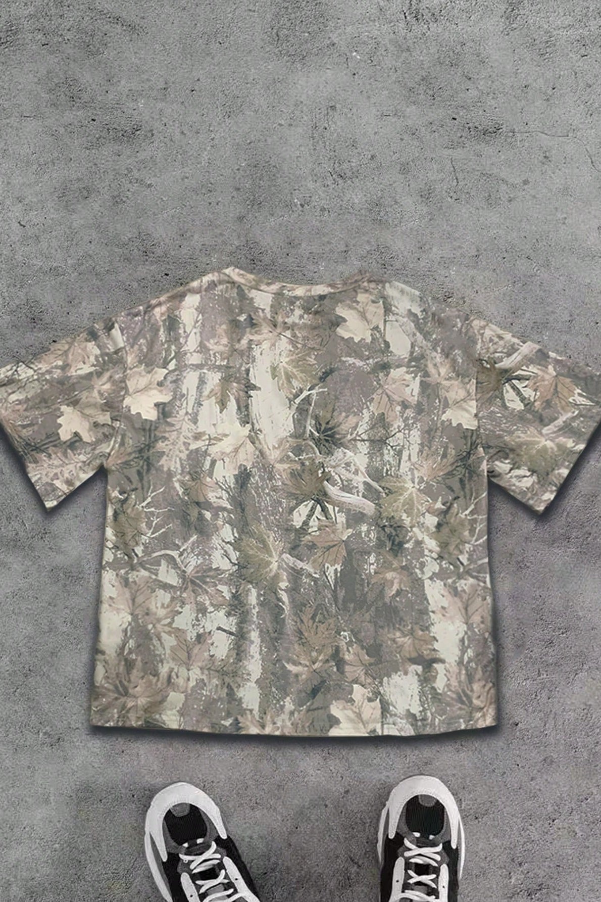Printed Loose Round Neck T-shirt