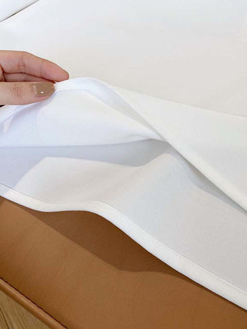 Long Sleeves Loose Solid Color Lapel Blouses