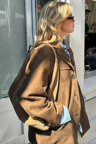 Blazer aus Wildleder 