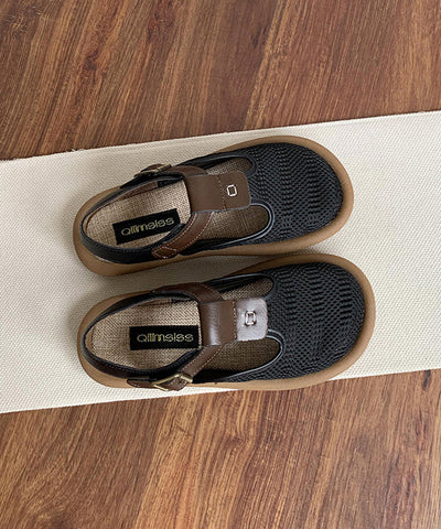 Beige atmungsaktive Mesh 2024 Casual Splicing Wandersandalen 