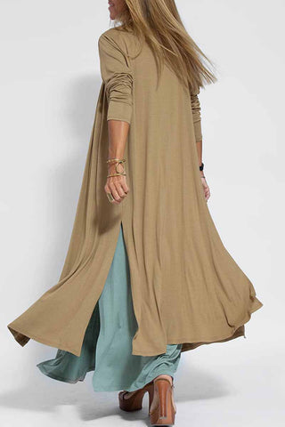 Street Solid – Oberbekleidung mit geschlitztem Cardigan-Kragen 