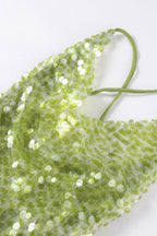Sequin Backless Bodycon Cami Maxi Dress