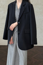 Split Back Relaxed Fit Blazer