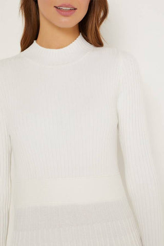 Plissiertes Minikleid aus Strick