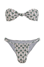 Sexy Floral Strapless Bikini Low Rise Tie Side Bikini Sets