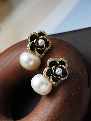 Accesorios para pendientes con forma de flor 