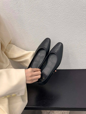 Mocasines de mujer beige, amarillo, plateado y negro con punta redonda, zapatos de vestir informales tipo Mary Jane, elegantes, sin cordones, talla 35-39 