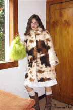 Faux Fur Long Minimalist Coat