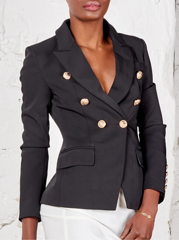 BLAZER CRUZADA DE SATÉN ROCKSA 