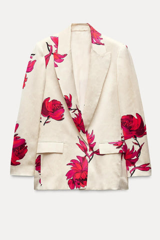 Conjunto de blazer floral estampado Nelly 