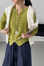 Atmospheric Wool Knit Cardigan
