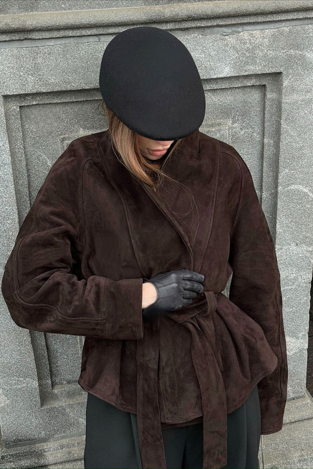 Suede Vintage Long Sleeve Jacket