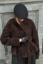 Suede Vintage Long Sleeve Jacket