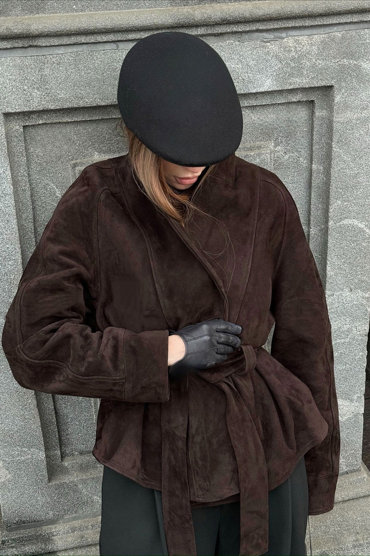 Suede Vintage Long Sleeve Jacket