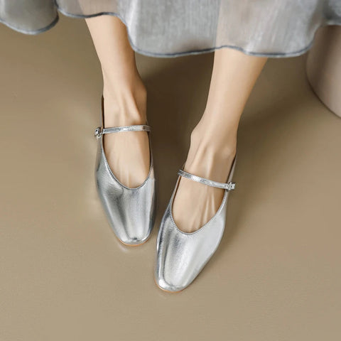 Neu Echtes Leder Sommer Flache Heels Frauen Sandalen Elegante Party Prom Schuhe Frau Büro Dame Größe 34-43 Frauen Hausschuhe 