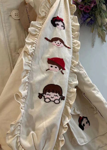 Lose Khaki Kapuzentaschen Taschen Baumwollmäntel Langarm 