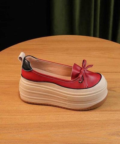 Schwarze Plateauschuhe Kunstleder Einzigartige Spleißen 