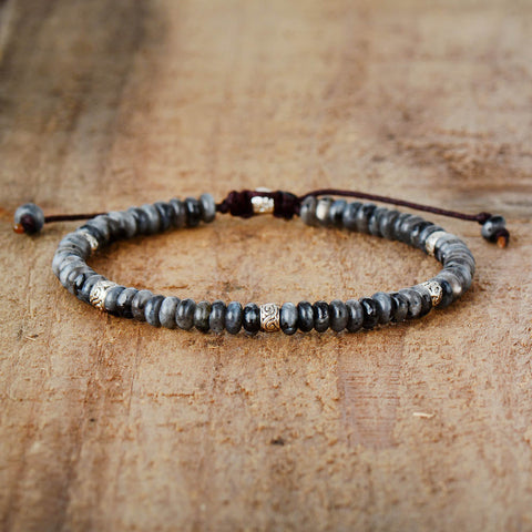 Pulsera tibetana de jaspe Picasso 