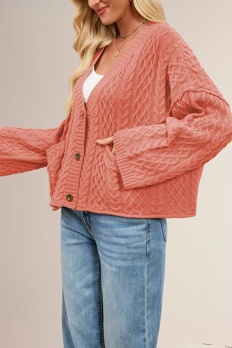 Cable Knit Oversized Cardigan