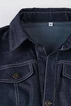 Street Hot Denim Cropped Blouse