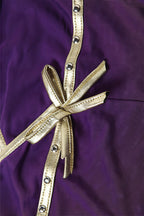 Sexy Solid Slim Stylish Sheer Bow Purple Cami Top