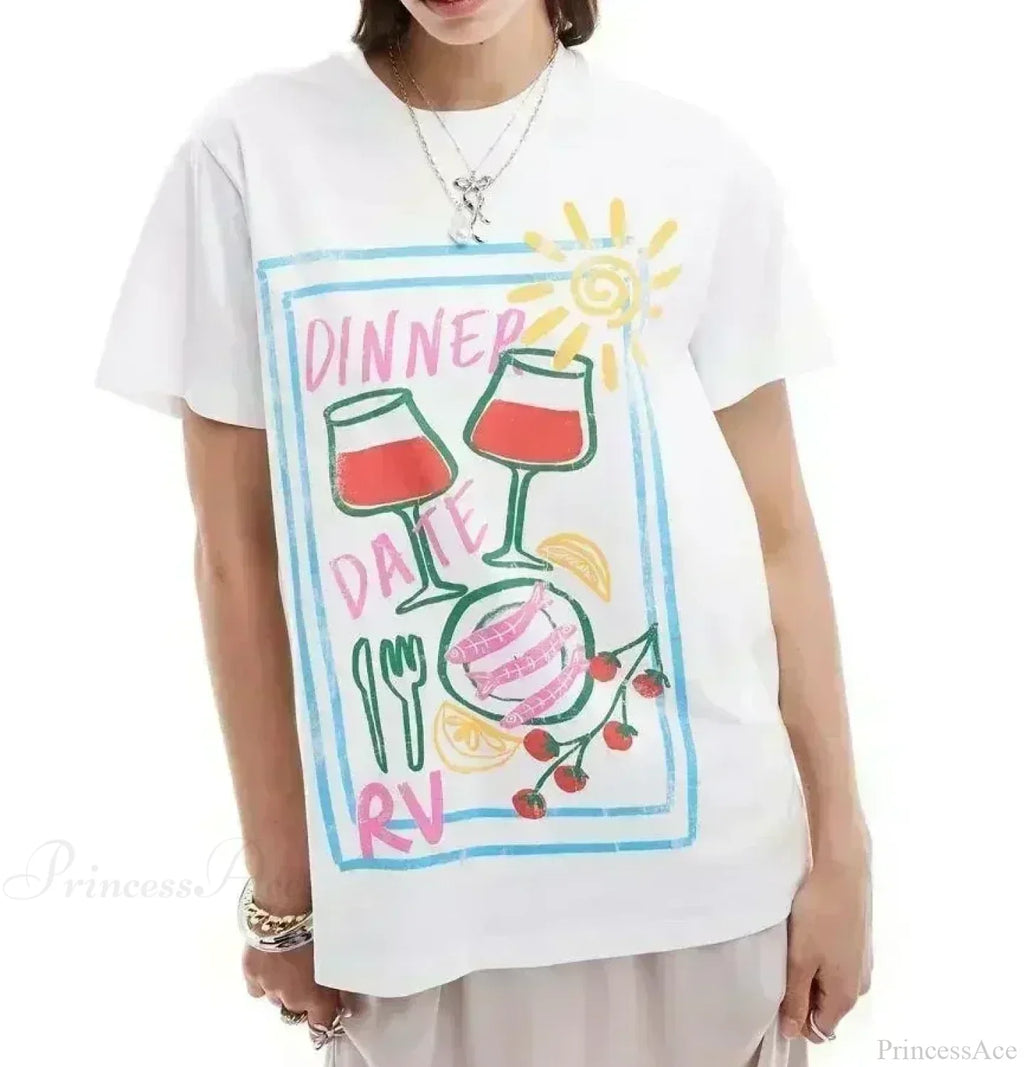 Harajuku Vintage Gothic Graphic T-shirt