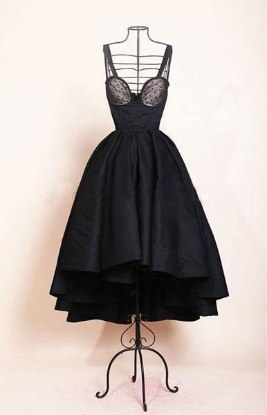 Vestidos de fiesta de regreso a casa cortos de estilo vintage con corte asimétrico