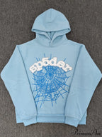 High Pile Fleece Foam Spider Print Hoodie