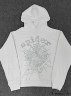 High Pile Fleece Foam Spider Print Hoodie