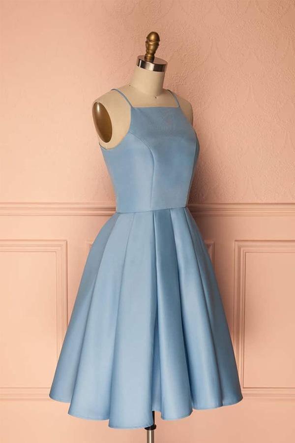 Heimkehr-Kleid Neckholder Ärmelloses Kurzes Ballkleid Partykleid