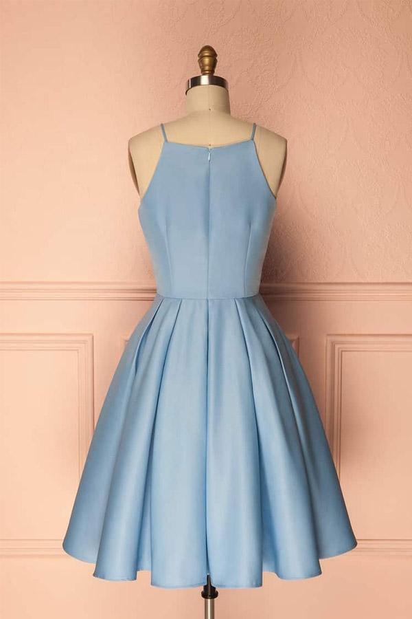 Heimkehr-Kleid Neckholder Ärmelloses Kurzes Ballkleid Partykleid