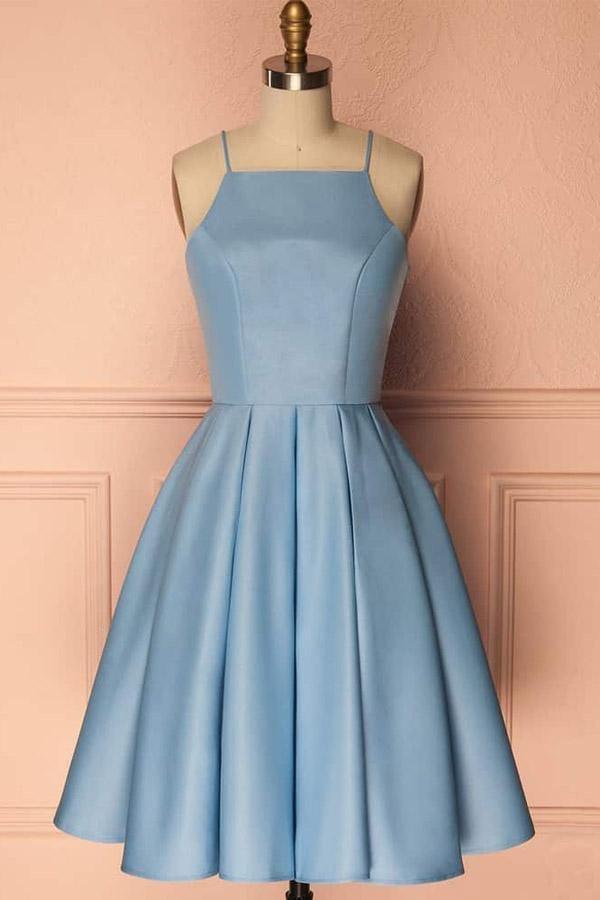 Heimkehr-Kleid Neckholder Ärmelloses Kurzes Ballkleid Partykleid