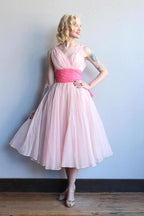 Heimkehrkleid Chiffon Vintage Kurzes Ballkleid Partykleid
