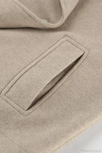 Khaki Wool Double Breasted Jacket