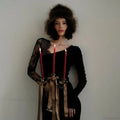 Lace Patchwork Transparent Maxi Dress