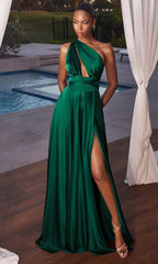 A-Linien-Abendkleid mit verstellbaren Trägern
