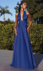 A-Linien-Abendkleid mit verstellbaren Trägern