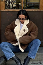 Lambswool Retro Loose Casual Coat
