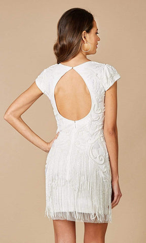 Modifiziertes Etuikleid mit V-Ausschnitt