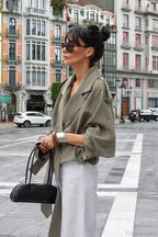 Lazy Casual Chic Wide Collar Tie Waist Trench Coat